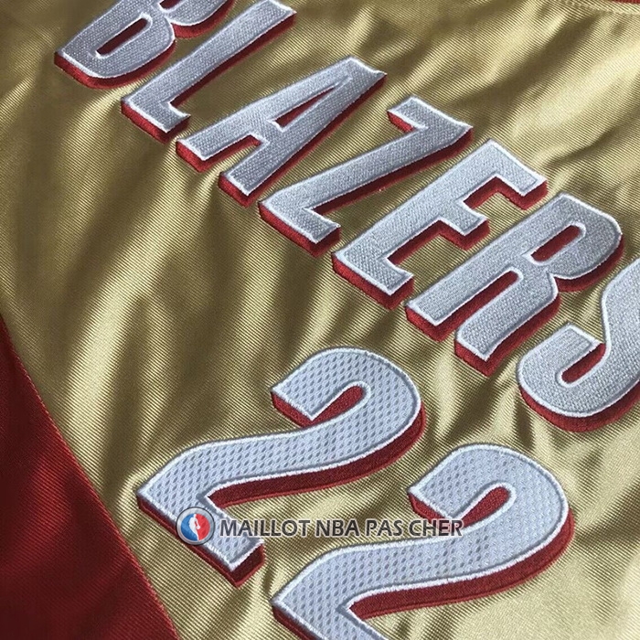 Maillot Portland Trail Blazers Clyde Drexler Mitchell & Ness 1991-92 Or